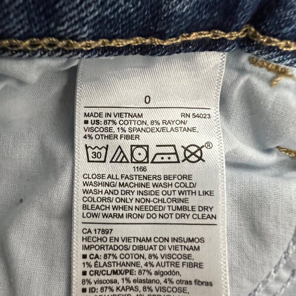 Old Navy Womens Rockstar Super Skinny Jeans Distressed Size 0 - Picture 9 of 9